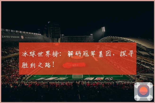 冰球世界榜:解码冠军基因,探寻胜利之路!